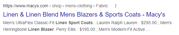 Linen Sports Coat